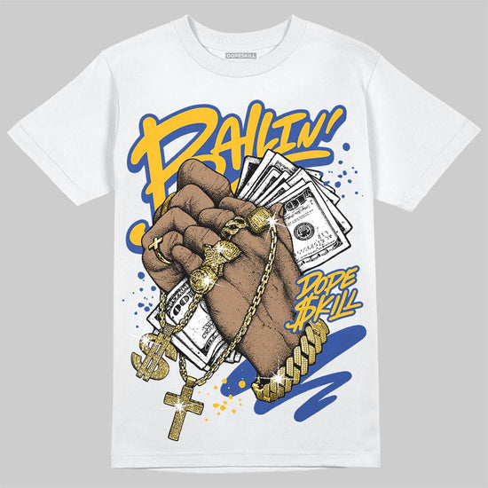 Royal Blue Sneakers DopeSkill T-Shirt Always Ballin' Graphic Streetwear - White
