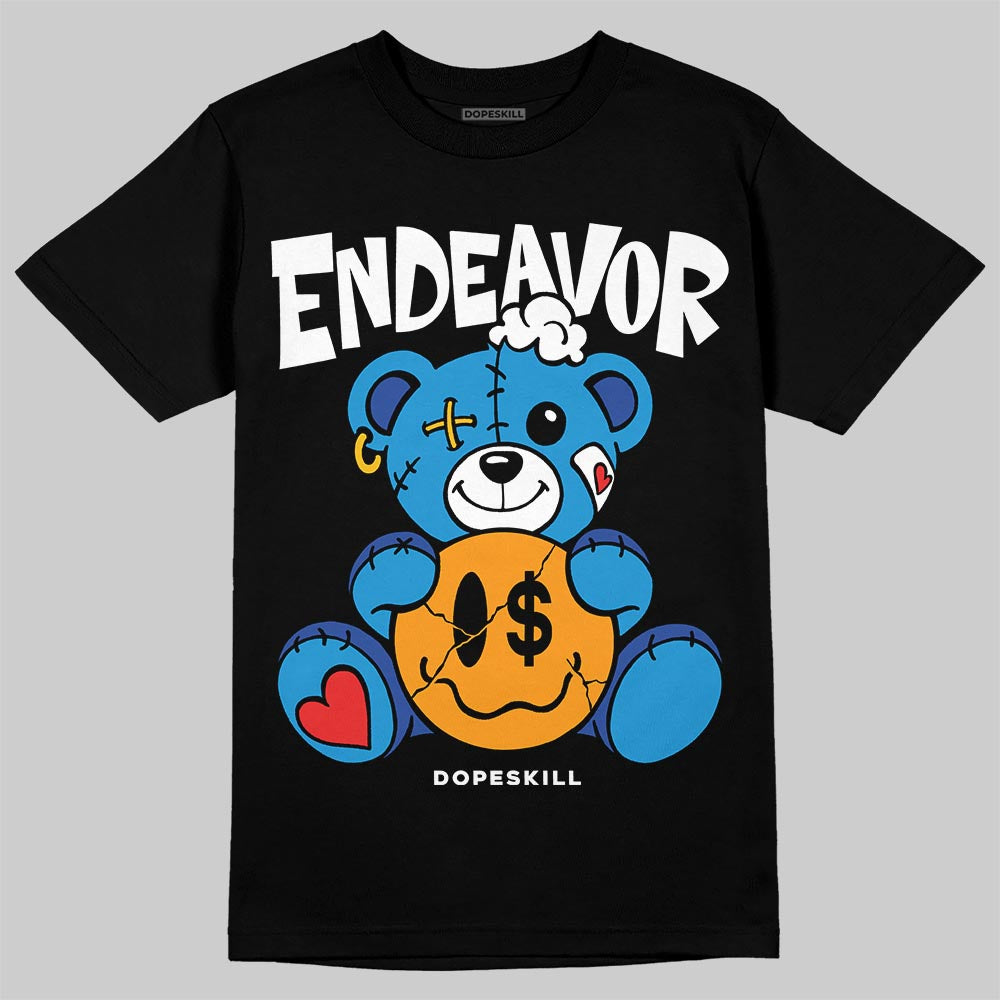 Royal Blue Sneakers DopeSkill T-Shirt Endeavor Graphic Streetwear - Black