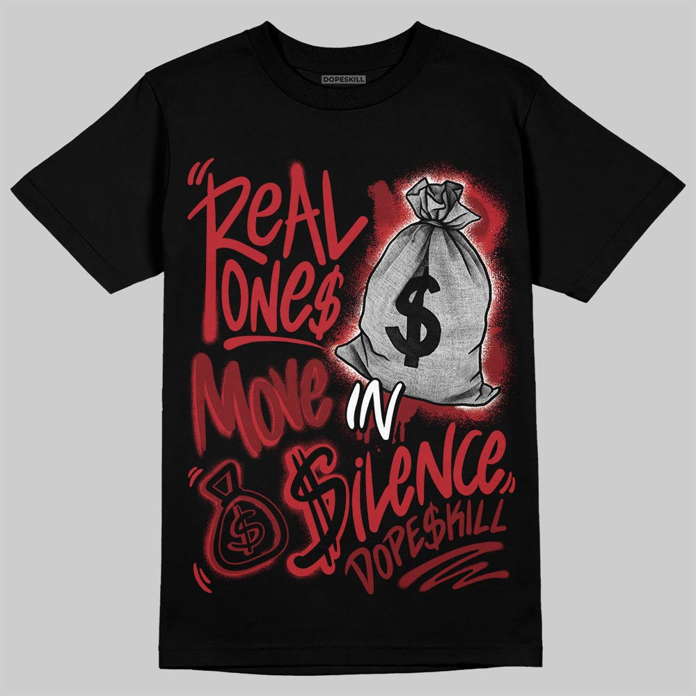 Air Foamposite One Cough Drop (2025) DopeSkill T-Shirt Real Ones Move In Silence Graphic Streetwear - Black