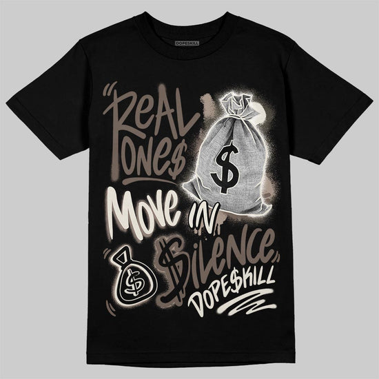 New Balance 204L Mushroom DopeSkill T-Shirt Real Ones Move In Silence Graphic Streetwear - Black