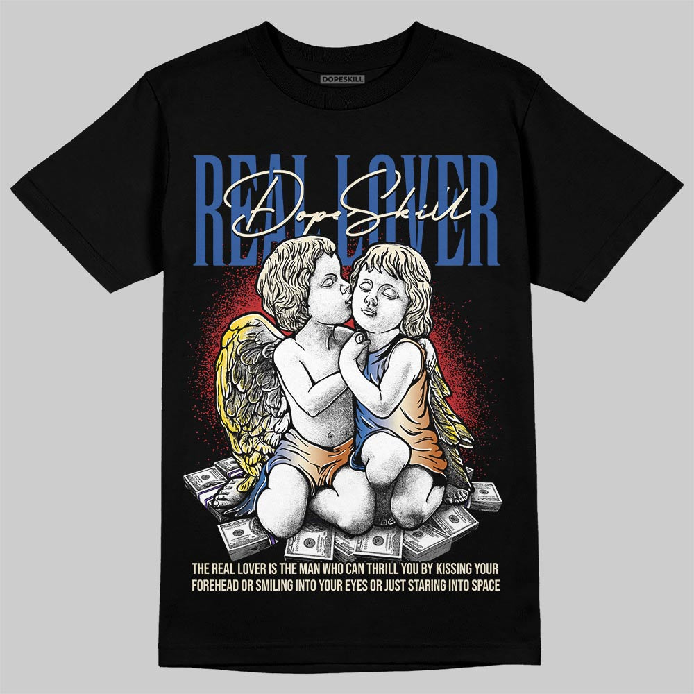 Jordan 17 Retro Low SP Infinite Archives DopeSkill T-Shirt Real Lover Graphic Streetwear - Black