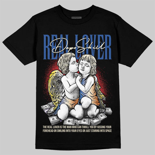 Jordan 17 Retro Low SP Infinite Archives DopeSkill T-Shirt Real Lover Graphic Streetwear - Black