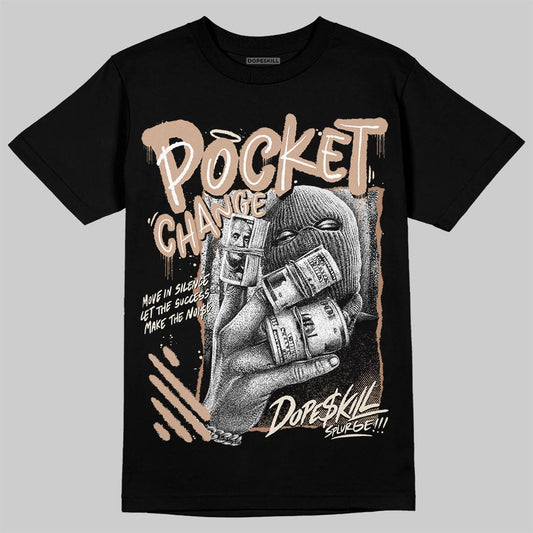 Jordan 4 Retro Cozy Girl DopeSkill T-Shirt Pocket Change Graphic Streetwear - Black