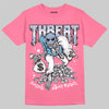 Jordan 3 GS “Cobalt Bliss” DopeSkill T-Shirt Threat Graphic Streetwear - Safety Pink