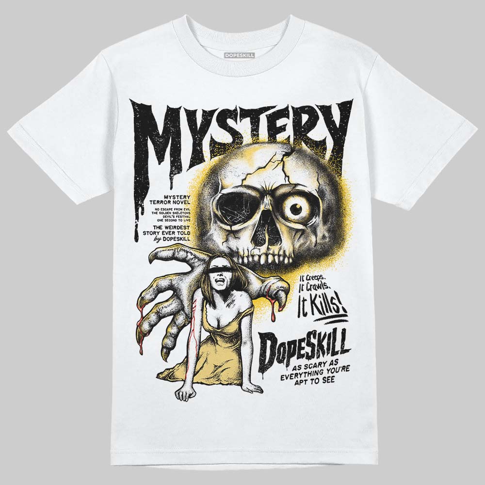 Quai 54 x Air Jordan 1 Retro Low OG Tour Yellow Black DopeSkill T-Shirt Mystery Ghostly Grasp Graphic Streetwear - White