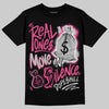 Asics Gel-1130 Pink Glo/ Black DopeSkill T-Shirt Real Ones Move In Silence Graphic Streetwear - black