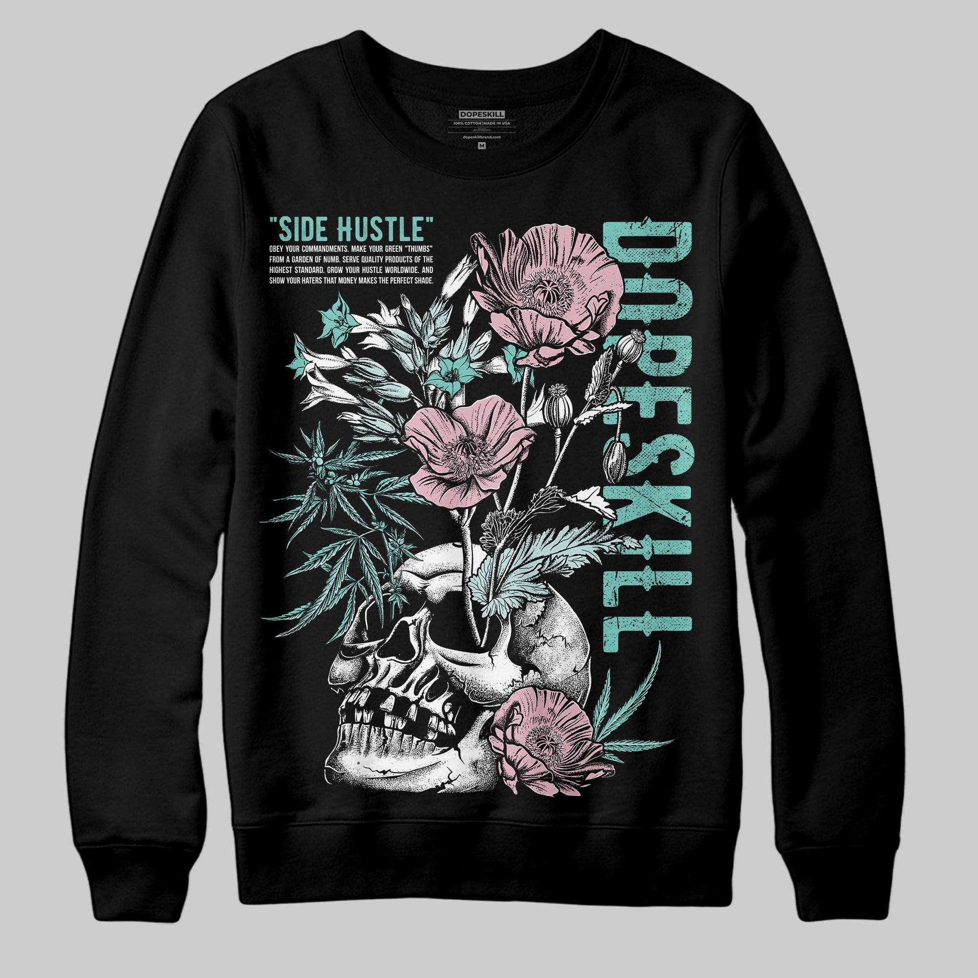 Jordan 11 Low "Igloo" DopeSkill Sweatshirt Side Hustle Graphic Streetwear - Black