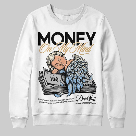 Nike Air Diamond Turf Must Be the Money DopeSkill Sweatshirt MOMM Graphic Streetwear - White