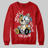 Nigel Sylvester x Air Jordan 4 ‘Brick by Brick’ DopeSkill Sweatshirt Smile Through The Pain Graphic Streetwear - red