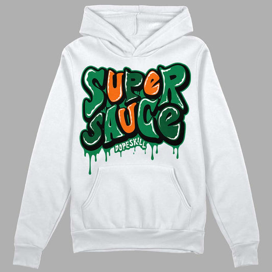 Green Sneakers DopeSkill Hoodie Sweatshirt Super Sauce Graphic Streetwear - White