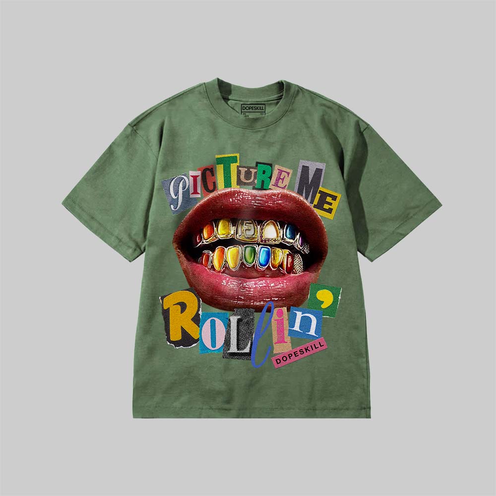 Picture Me DopeSkill Premium T-shirt Streetwear - Moss