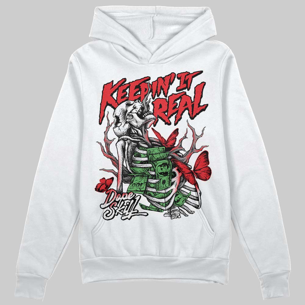 Black and White Sneakers DopeSkill Hoodie Sweatshirt Keepin' It Real Graphic Streetwear - White