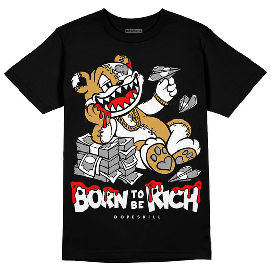Jordan 11 "Gratitude" DopeSkill T-Shirt Born To Be Rich Graphic Streetwear - Black