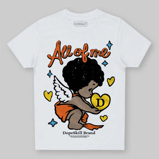 Orange, Black and White Sneakers DopeSkill Toddler Kids T-shirt All Of Me Graphic Streetwear - White