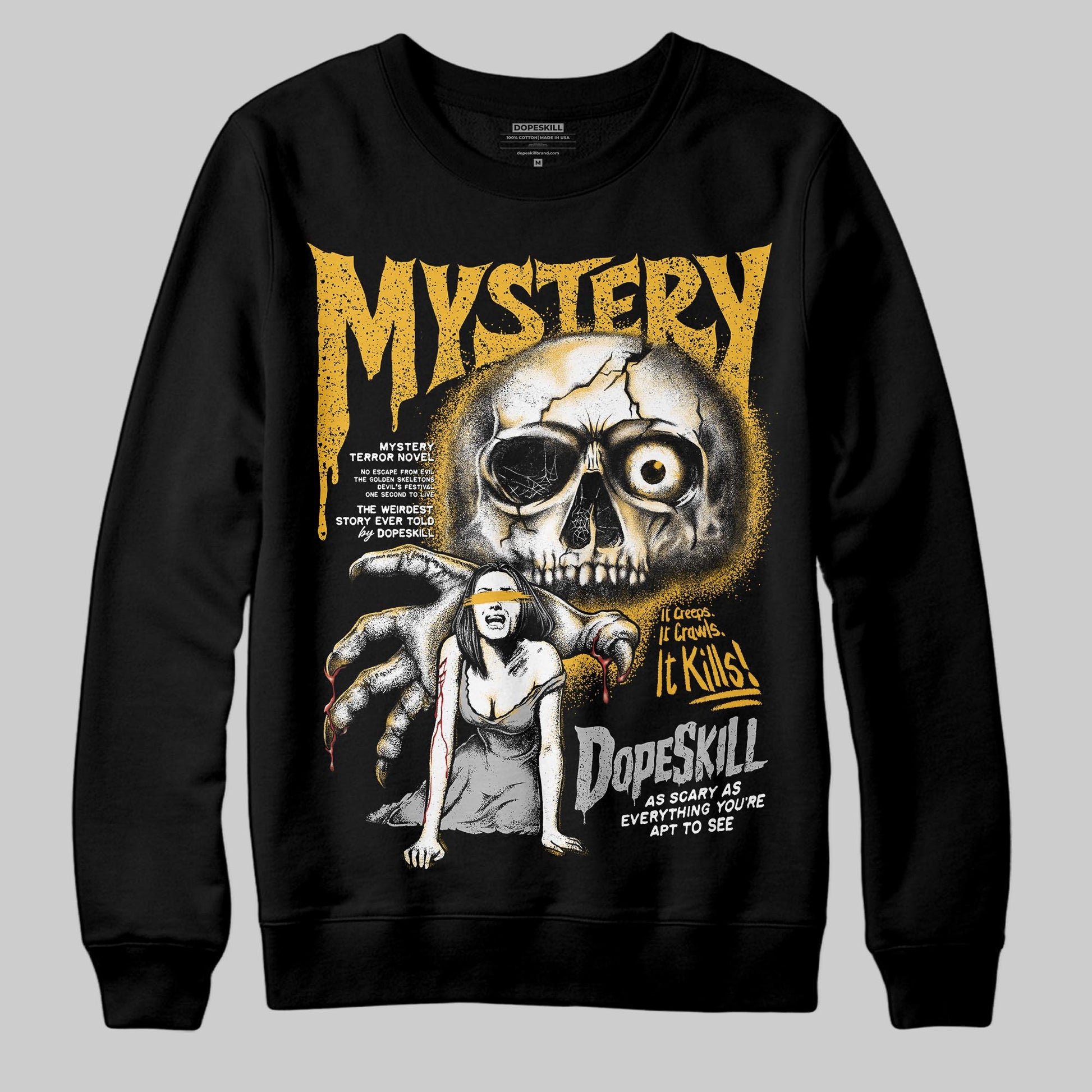 Jordan 5 'Tokyo' DopeSkill Sweatshirt Mystery Ghostly Grasp Graphic Streetwear - Black