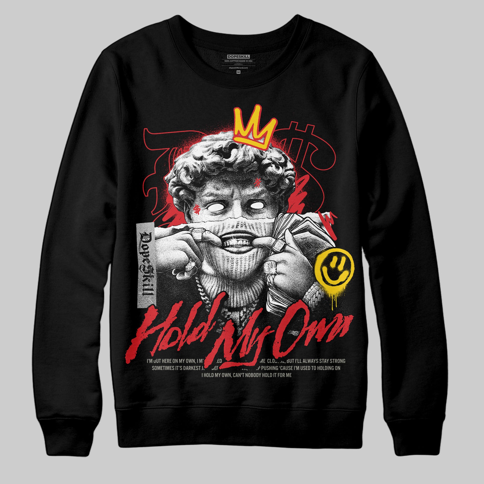 Jordan 3 Fire Red DopeSkill Sweatshirt In My Way Graphic Streetwear - Black