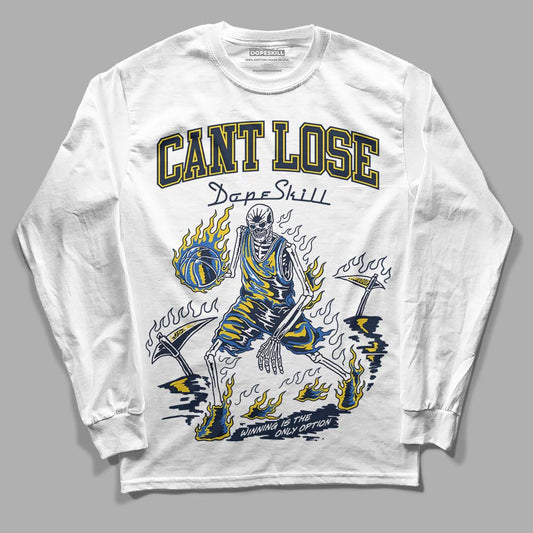 Dunk Low Vintage “Michigan” DopeSkill Long Sleeve T-Shirt Cant Lose Graphic Streetwear - White