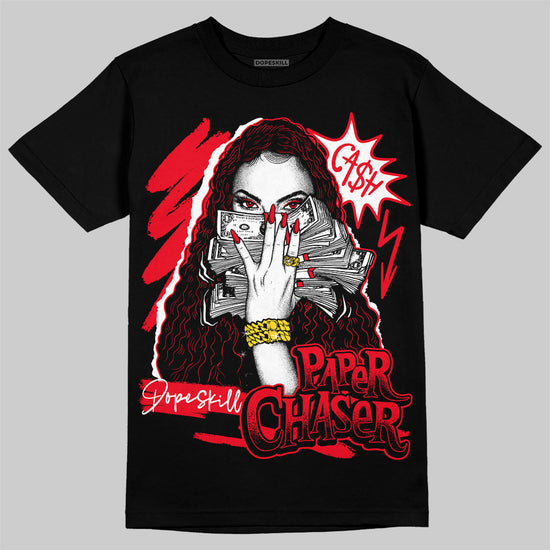 Jordan 4 Red Thunder DopeSkill T-Shirt NPC Graphic Streetwear - Black