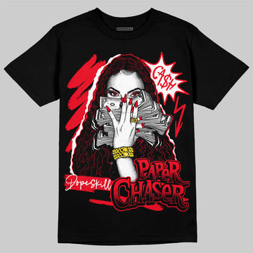 Jordan 4 Red Thunder DopeSkill T-Shirt NPC Graphic Streetwear - Black