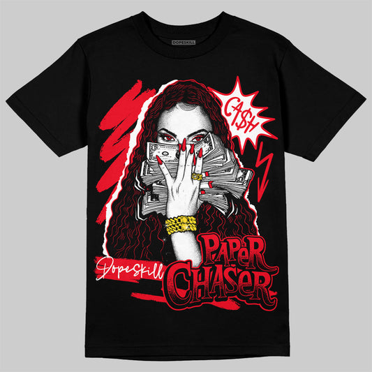 Jordan 4 Red Thunder DopeSkill T-Shirt NPC Graphic Streetwear - Black