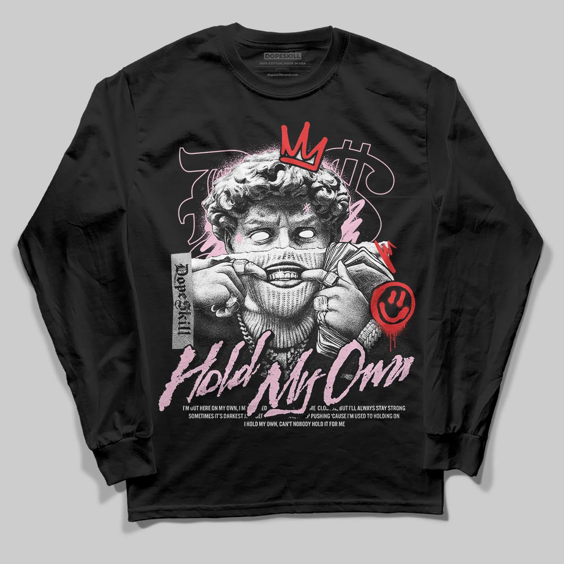 Awake NY x Air Jordan 5 Arctic Pink DopeSkill Long Sleeve T-Shirt In My Way Graphic Streetwear - Black