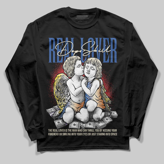 Jordan 17 Retro Low SP Infinite Archives DopeSkill Long Sleeve T-Shirt Real Lover Graphic Streetwear - Black