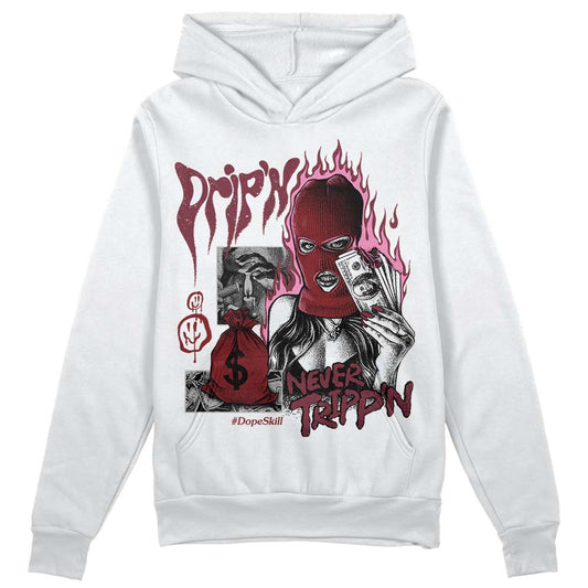 Jordan 1 Retro High OG “Team Red” DopeSkill Hoodie Sweatshirt Drip'n Never Tripp'n Graphic Streetwear - White