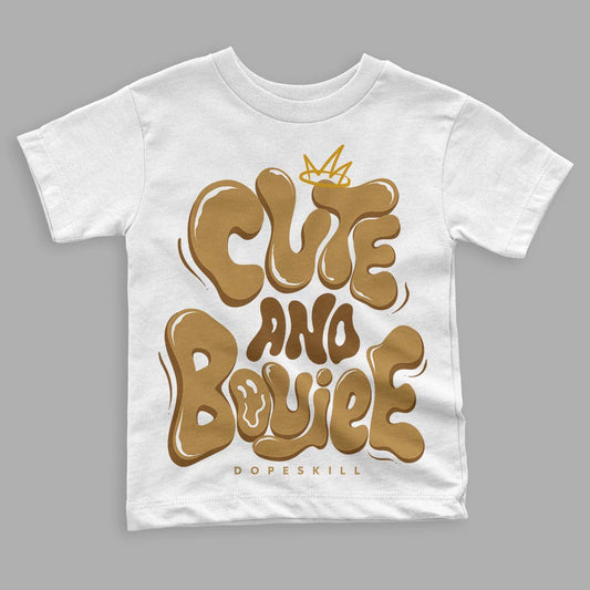 Jordan 13 Wheat 2023 DopeSkill Toddler Kids T-shirt Cute and Boujee Streetwear - White