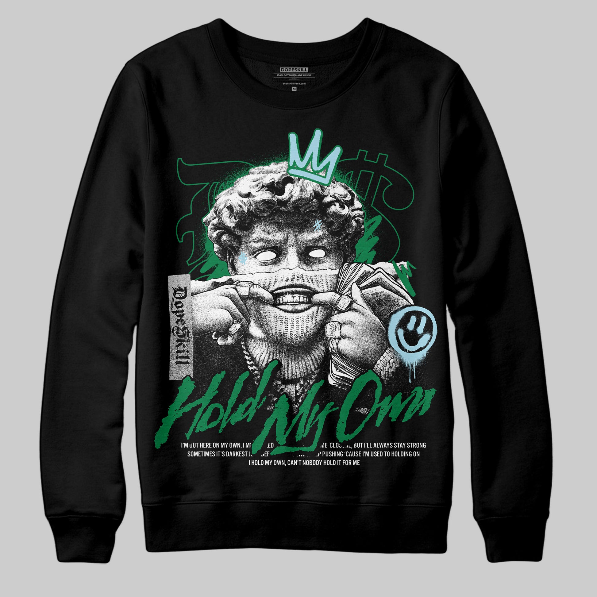 Jordan 5 “Lucky Green” DopeSkill Sweatshirt In My Way Graphic Streetwear - Black