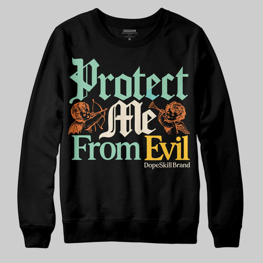 SB Dunk Low Rodeo Tourmaline DopeSkill Sweatshirt Protect Me From Evil Graphic Streetwear - black