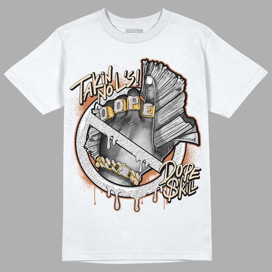 Jordan 3 Craft “Ivory” DopeSkill T-Shirt Takin No L's Graphic Streetwear - White 