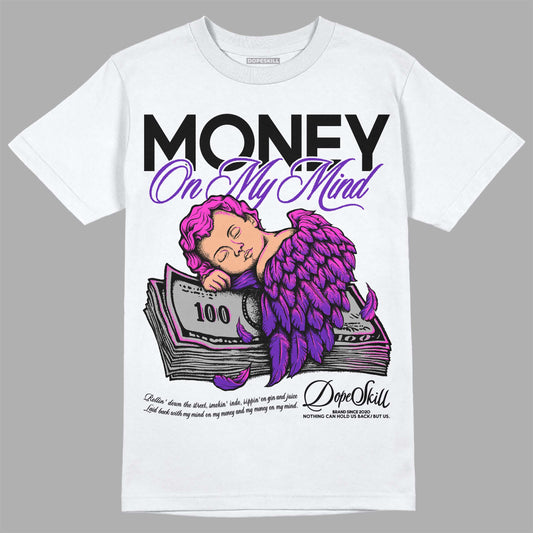Jordan 13 Court Purple DopeSkill T-Shirt MOMM Graphic Streetwear - White