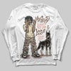 TAN Sneakers DopeSkill Long Sleeve T-Shirt My Grind Won't Let Me Lose Graphic Streetwear - White