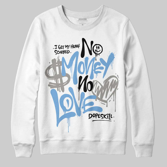 Jordan 12 Retro 'Melo' DopeSkill Sweatshirt No Money No Love Typo Graphic Streetwear - White