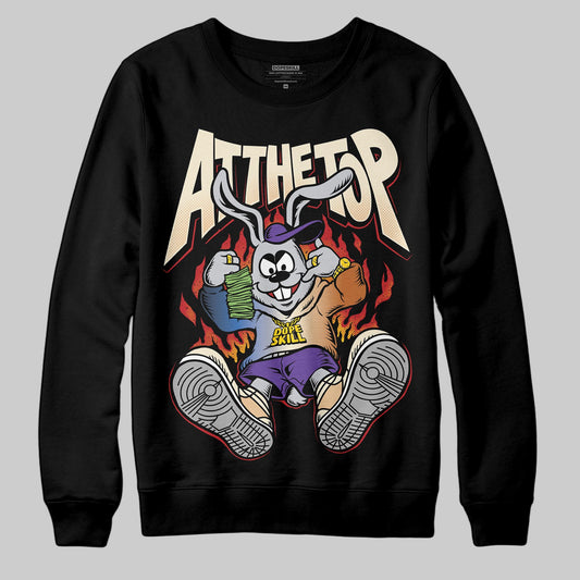 Jordan 17 Retro Low SP Infinite Archives DopeSkill Sweatshirt At The Top Graphic Streetwear - Black