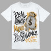 Jordan 11 "Gratitude" DopeSkill T-Shirt Real Ones Move In Silence Graphic Streetwear - White
