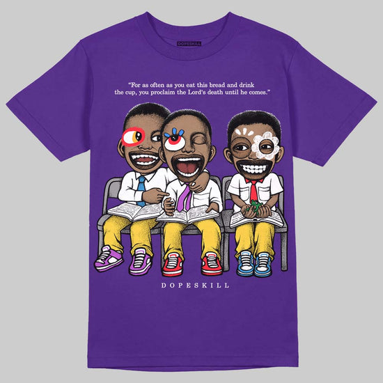 Jordan 12 “Field Purple” DopeSkill T-Shirt First Sunday Graphic Streetwear - Purple