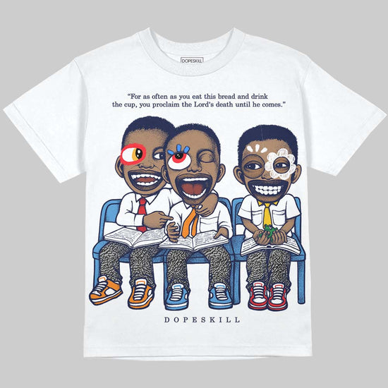 Jordan 3 "Midnight Navy" DopeSkill Oversize Print T-Shirt First Sunday Graphic Streetwear
