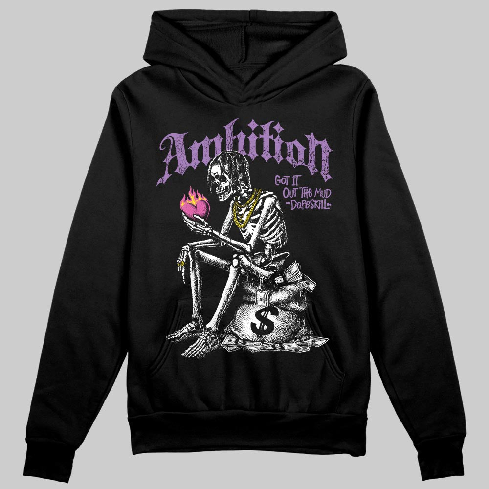 PURPLE Sneakers DopeSkill Hoodie Sweatshirt Ambition Graphic Streetwear - Black