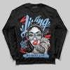 University Blue Sneakers DopeSkill Long Sleeve T-Shirt Living My Best Life Graphic Streetwear - Black
