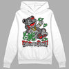 Grey Sneakers DopeSkill Hoodie Sweatshirt Born To Be Rich Graphic Streetwear - White
