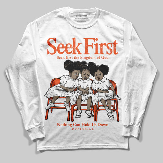 MSCHF Super Normal 2 Orange Milk DopeSkill Long Sleeve T-Shirt New Seek First Graphic Streetwear - White