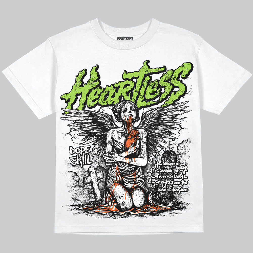 Neon Green Sneakers DopeSkill Oversize Print T-Shirt Heartless Graphic Streetwear
