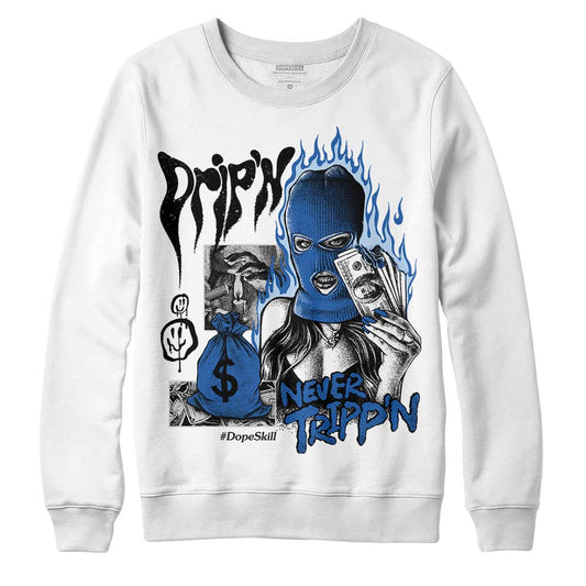 Jordan 11 Low “Space Jam” DopeSkill Sweatshirt Drip'n Never Tripp'n Graphic Streetwear - White
