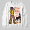 Orange, Black and White Sneakers DopeSkill Sweatshirt My Grind Won't Let Me Lose Graphic Streetwear - White
