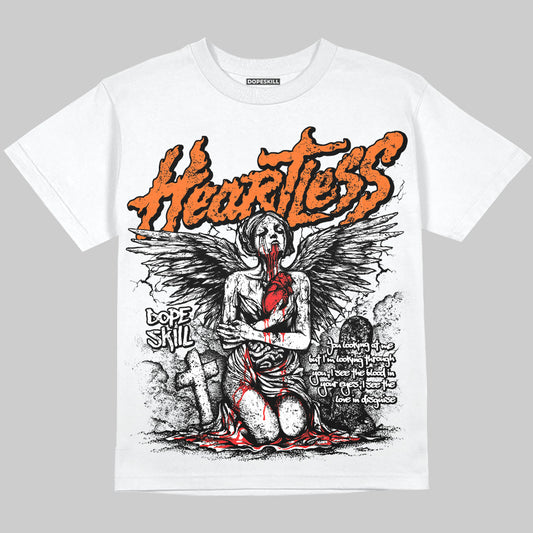 Orange Sneakers DopeSkill Oversize Print T-Shirt Heartless Graphic Streetwear
