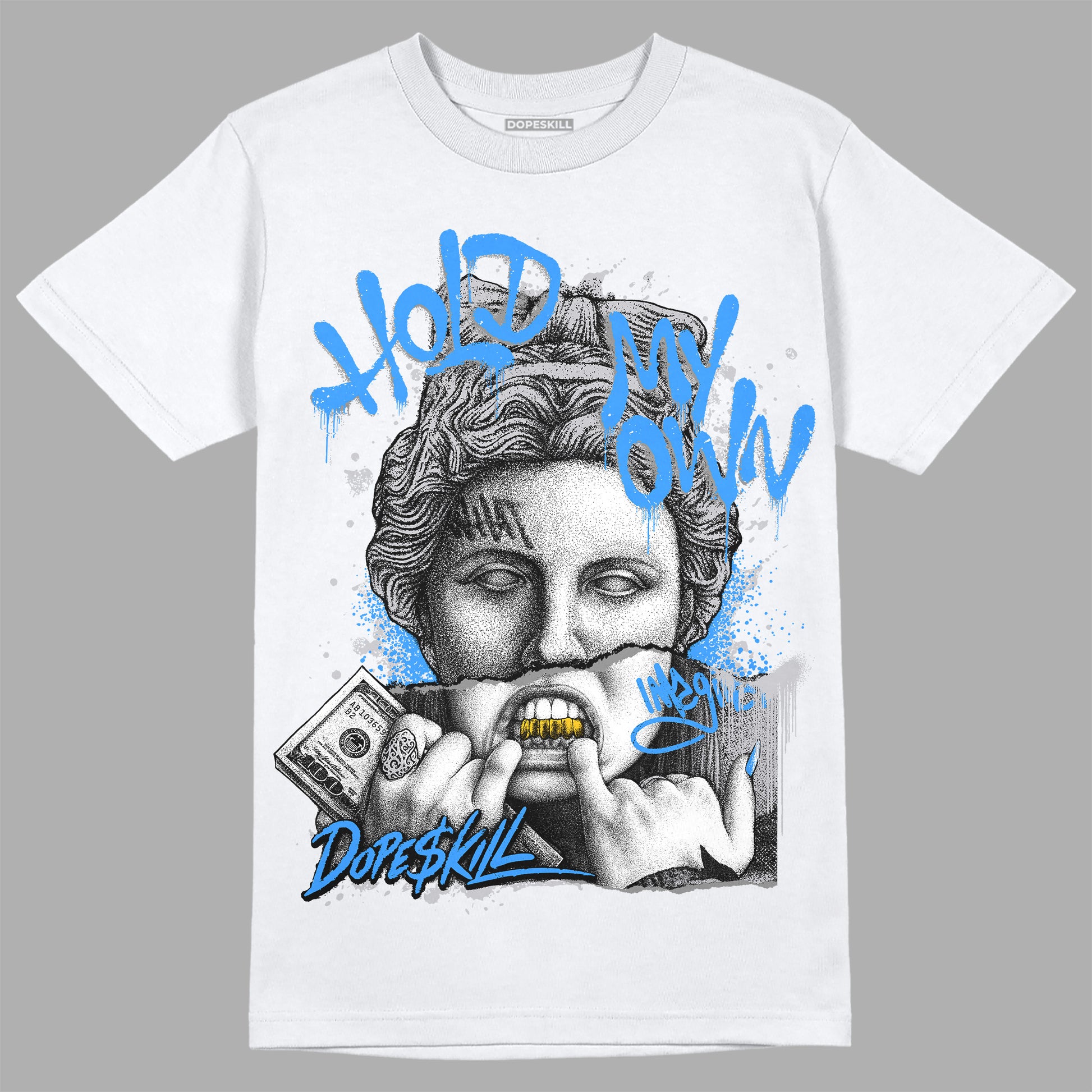 Jordan 11 Retro Low Cement Grey DopeSkill T-Shirt Hold My Own Graphic Streetwear - White  