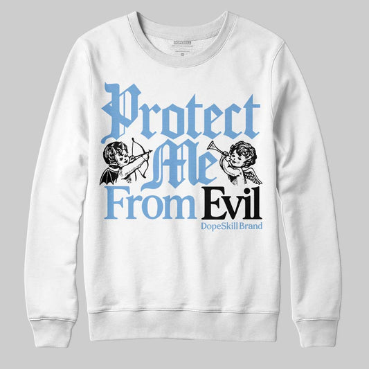 Jordan 12 Retro 'Melo' DopeSkill Sweatshirt Protect Me From Evil Graphic Streetwear - White
