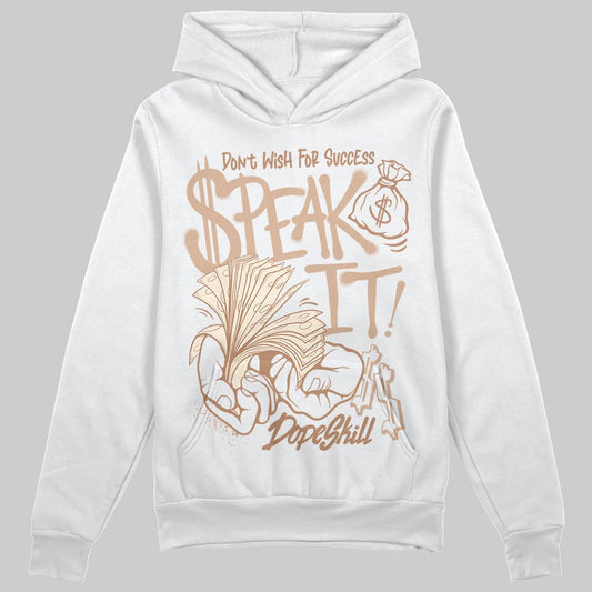 Jordan 4 Retro Cozy Girl DopeSkill Hoodie Sweatshirt Speak It Graphic Streetwear - White