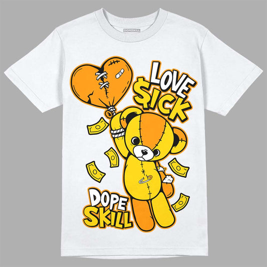 Jordan 6 “Yellow Ochre” DopeSkill T-Shirt Love Sick Graphic Streetwear - White